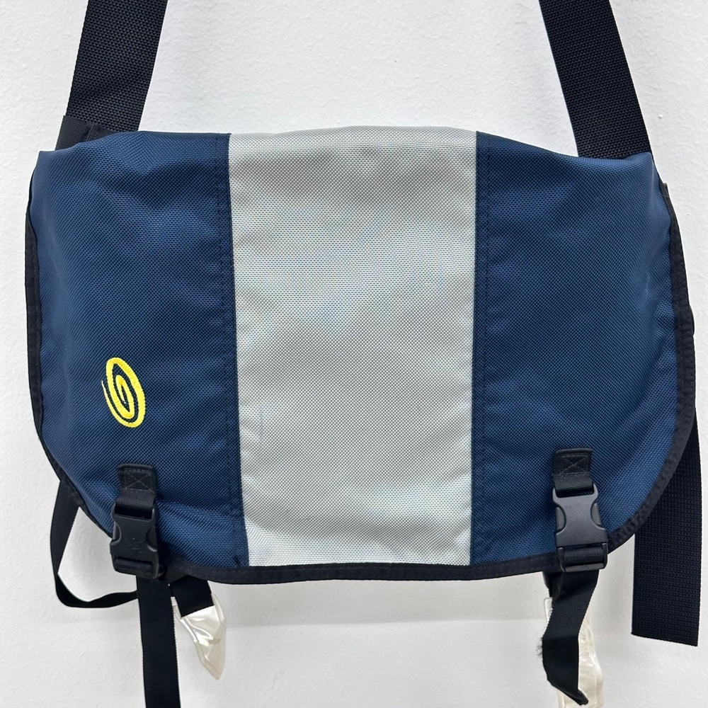 Timbuk2 Classic Messenger Bag Large Blue Commuter Single Strap Canvas Travel